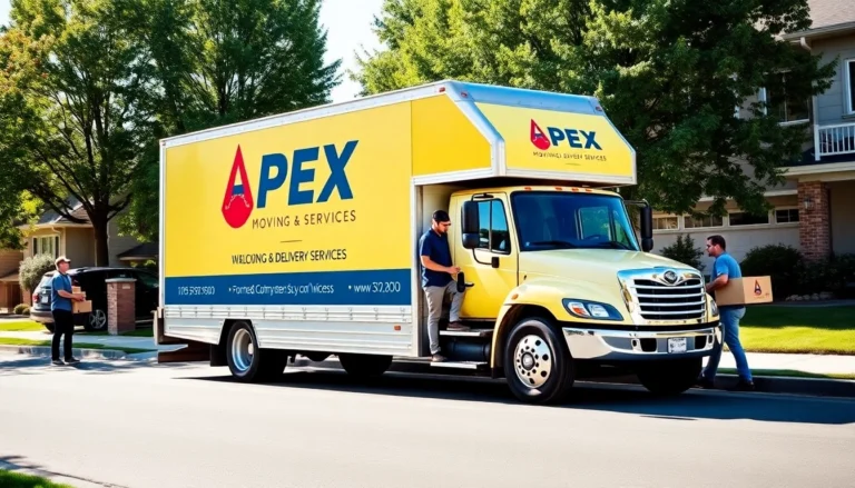 Apex Calgary Moving & Delivery Services team providing professional moving assistance in Calgary neighborhood, ensuring a stress-free local move for families and businesses alike.