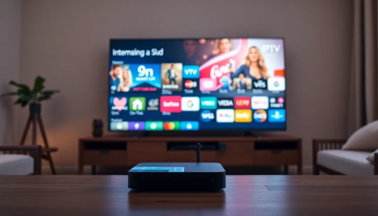 Beste IPTV provider offering seamless streaming with diverse international channels on a smart TV