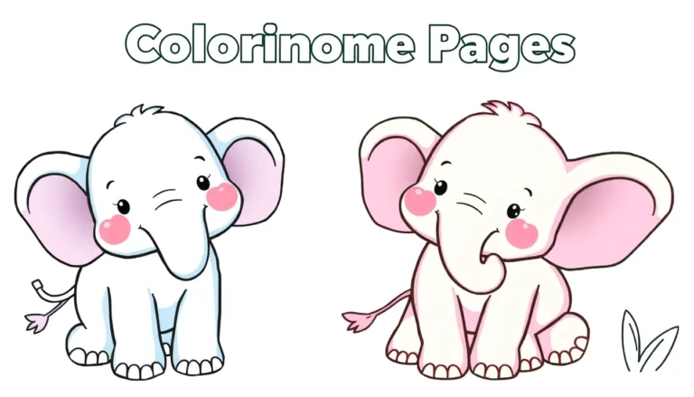 Coloring Pages with adorable elephants ready for kids to color, ideal for educational fun and creative learning.