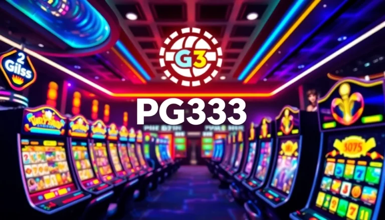 Engaging PG333 online casino platform with vibrant slot games and modern design for thrill-seekers.