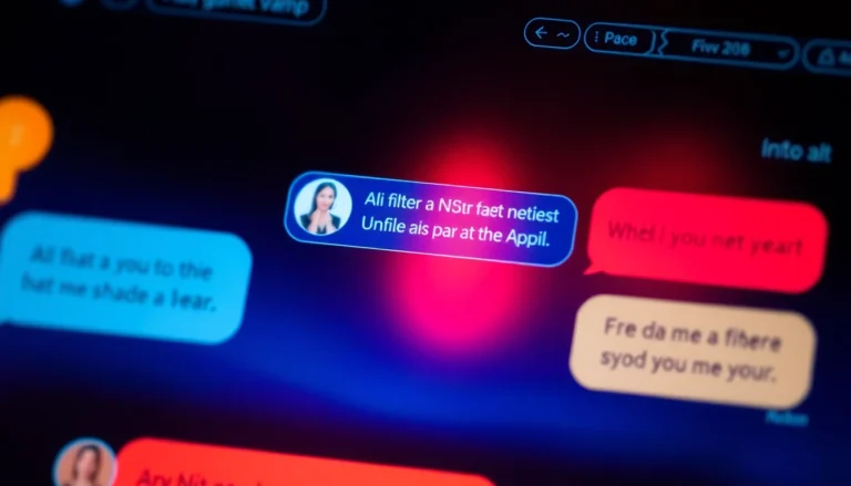 Engaging NSFW AI chatbot conversation on a sleek screen with provocative visuals and a sensual ambiance, highlighting unfiltered digital intimacy for users seeking raw chats.