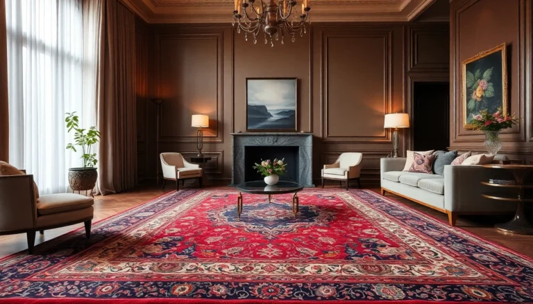 Beautiful Tappeto persiano Milano being displayed in a stylish home interior, highlighting