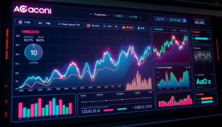 Aicoin market analysis interface showing real-time data and financial charts for investor insights
